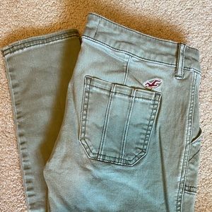 Olive Green Hollister skinny jean